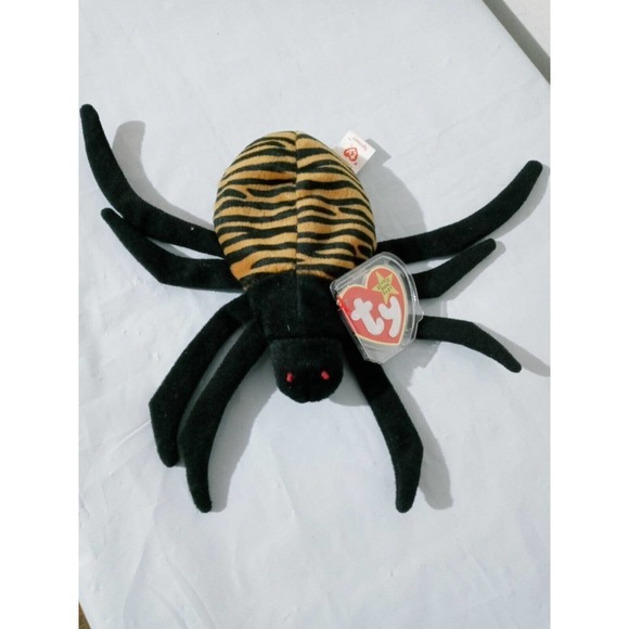 Ty Beanie Baby- Spinner The Spider 1996/1997- TAG ERRORS- Mint Perfect Condition